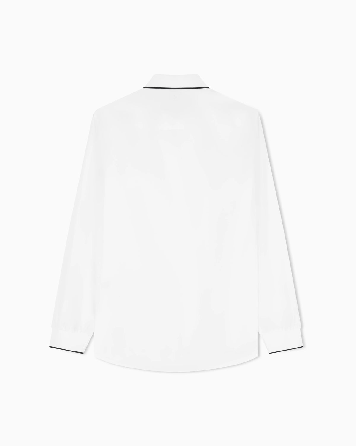 regular fit shirt in cotton poplin with rib details