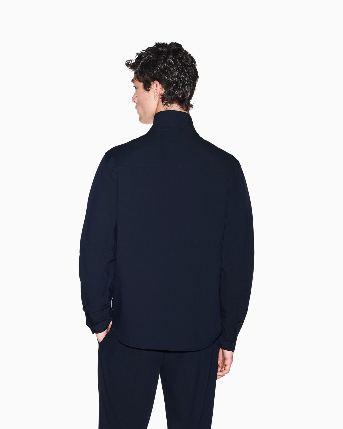 regular fit blazer stretch viscose blend