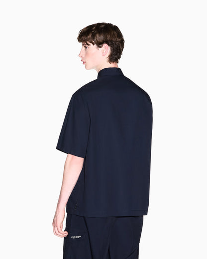 oversized shirt in yarn-dyed cotton with cotton lining