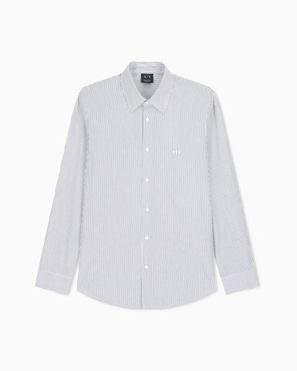 regular fit shirt in yarn-dyed cotton