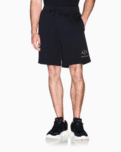 Shorts bonded stretch cotton jersey regular fit