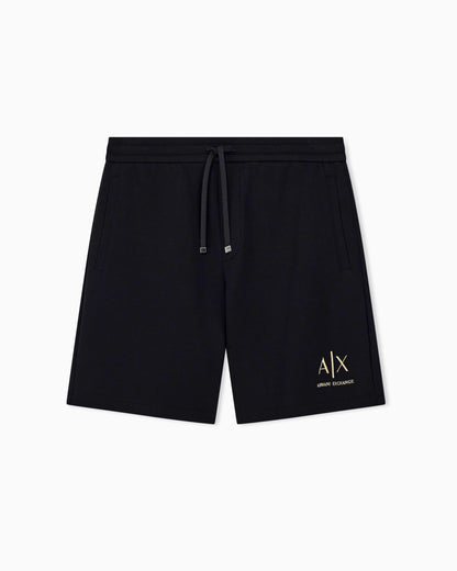Shorts bonded stretch cotton jersey regular fit