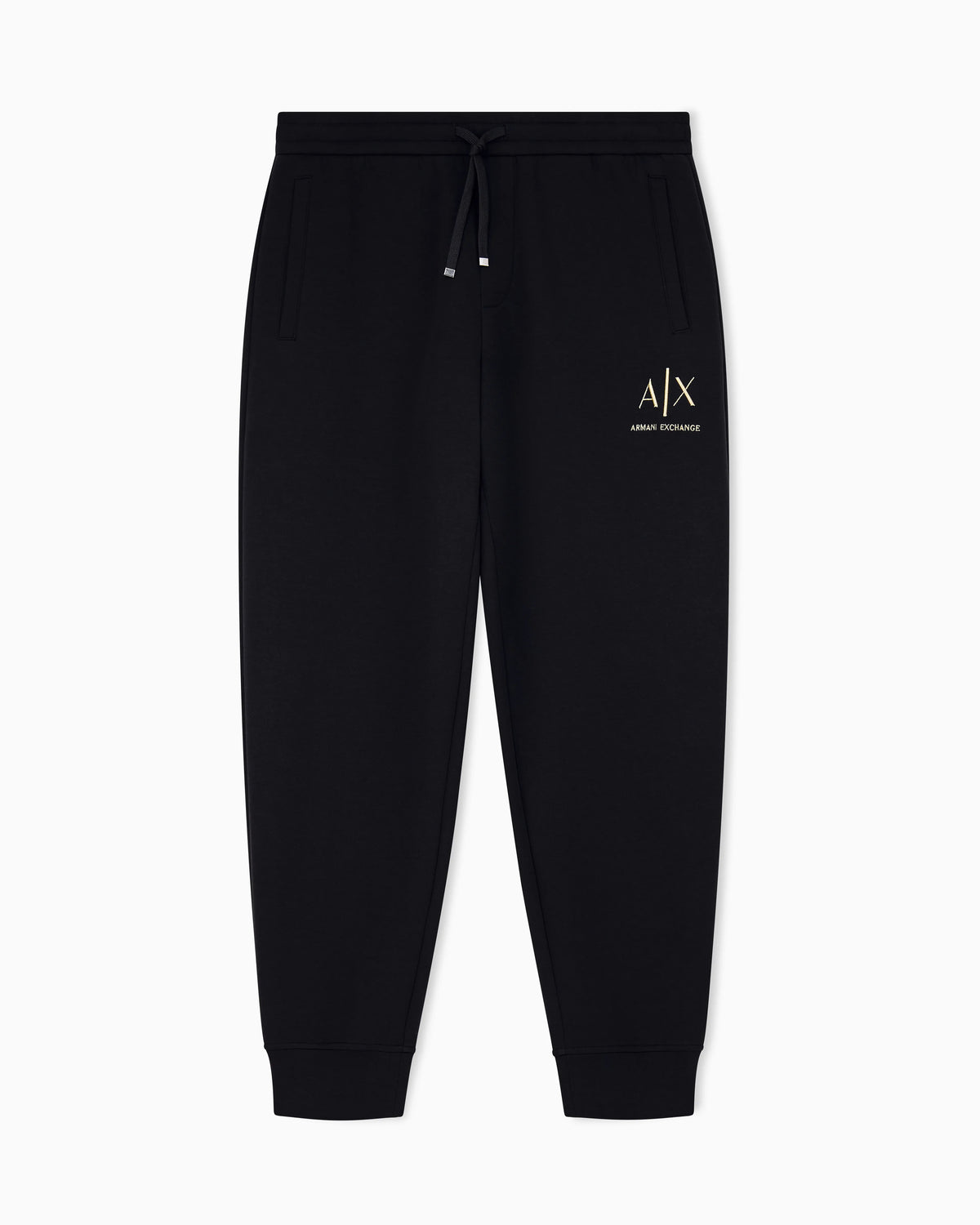 regular fit trousers bonded stretch cotton jersey