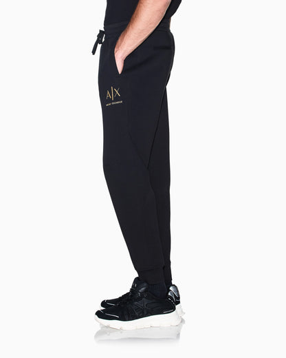 regular fit trousers bonded stretch cotton jersey