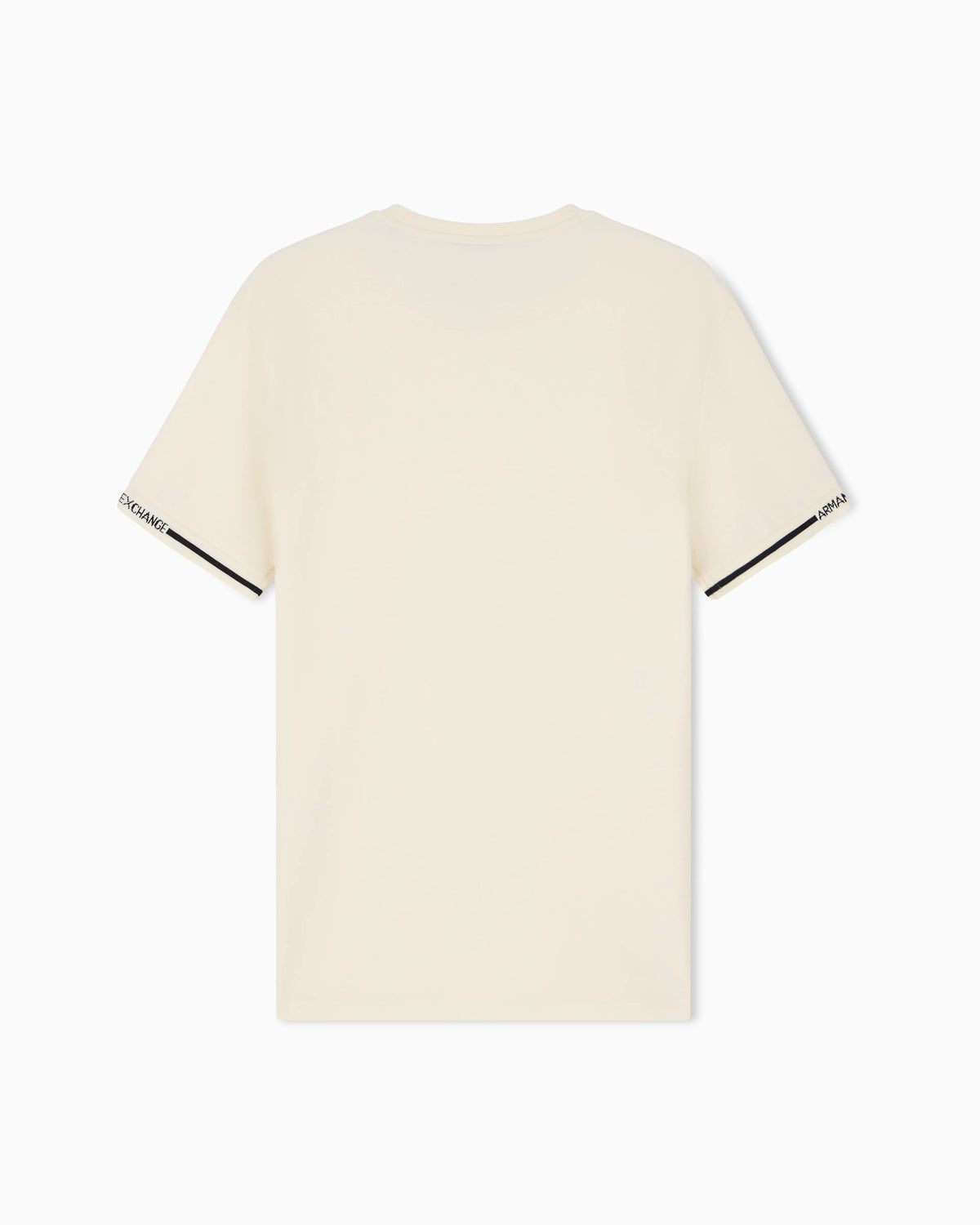 slim fit t-shirt in cotton piquet with rib details