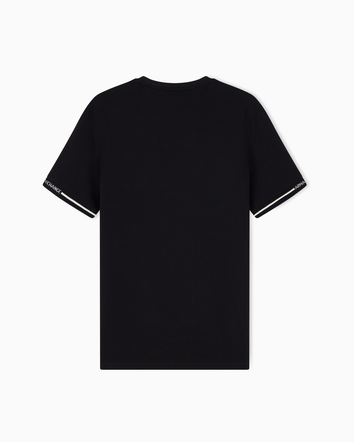 slim fit t-shirt in cotton piquet with rib details