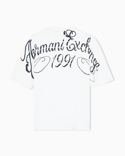 Loose fit top in cotton jersey