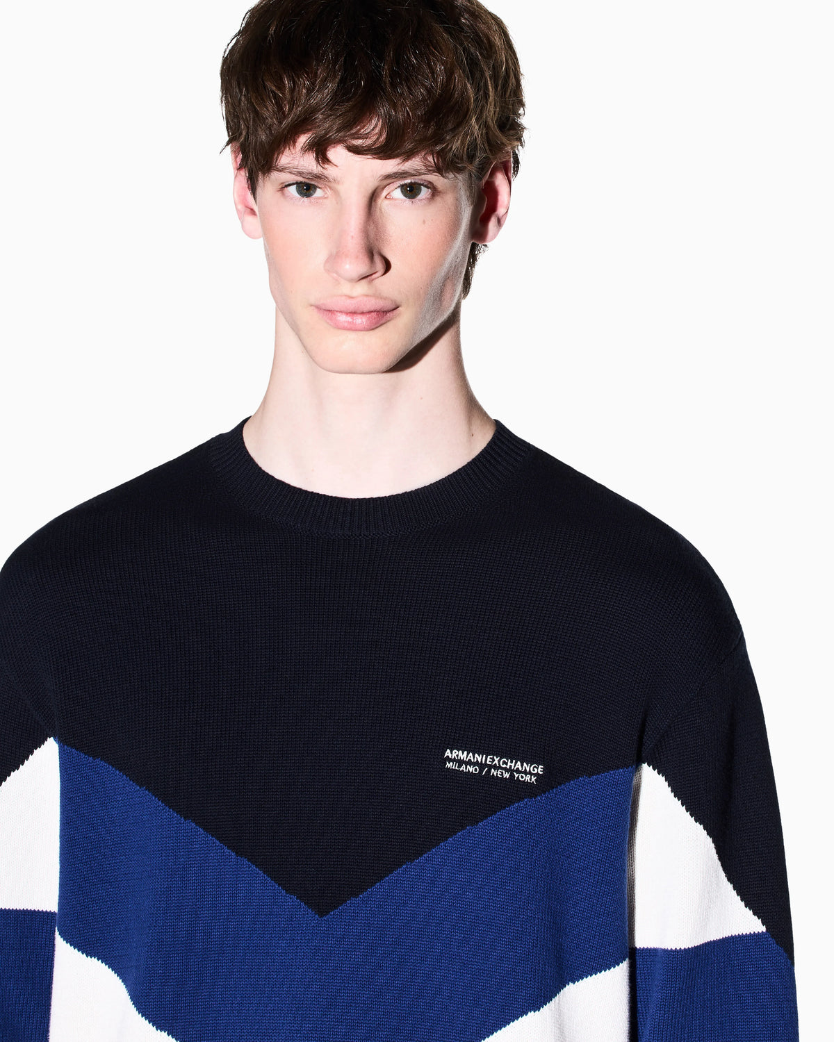 regular fit pullover in cotton