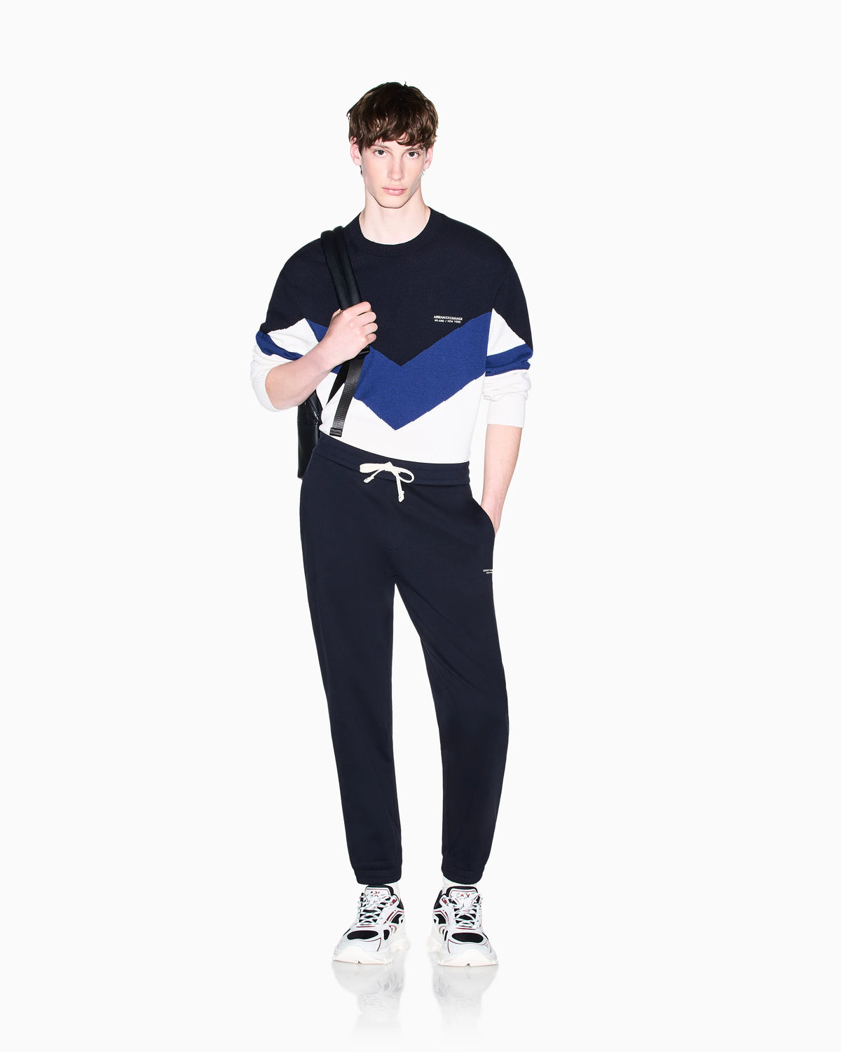 regular fit pullover in cotton