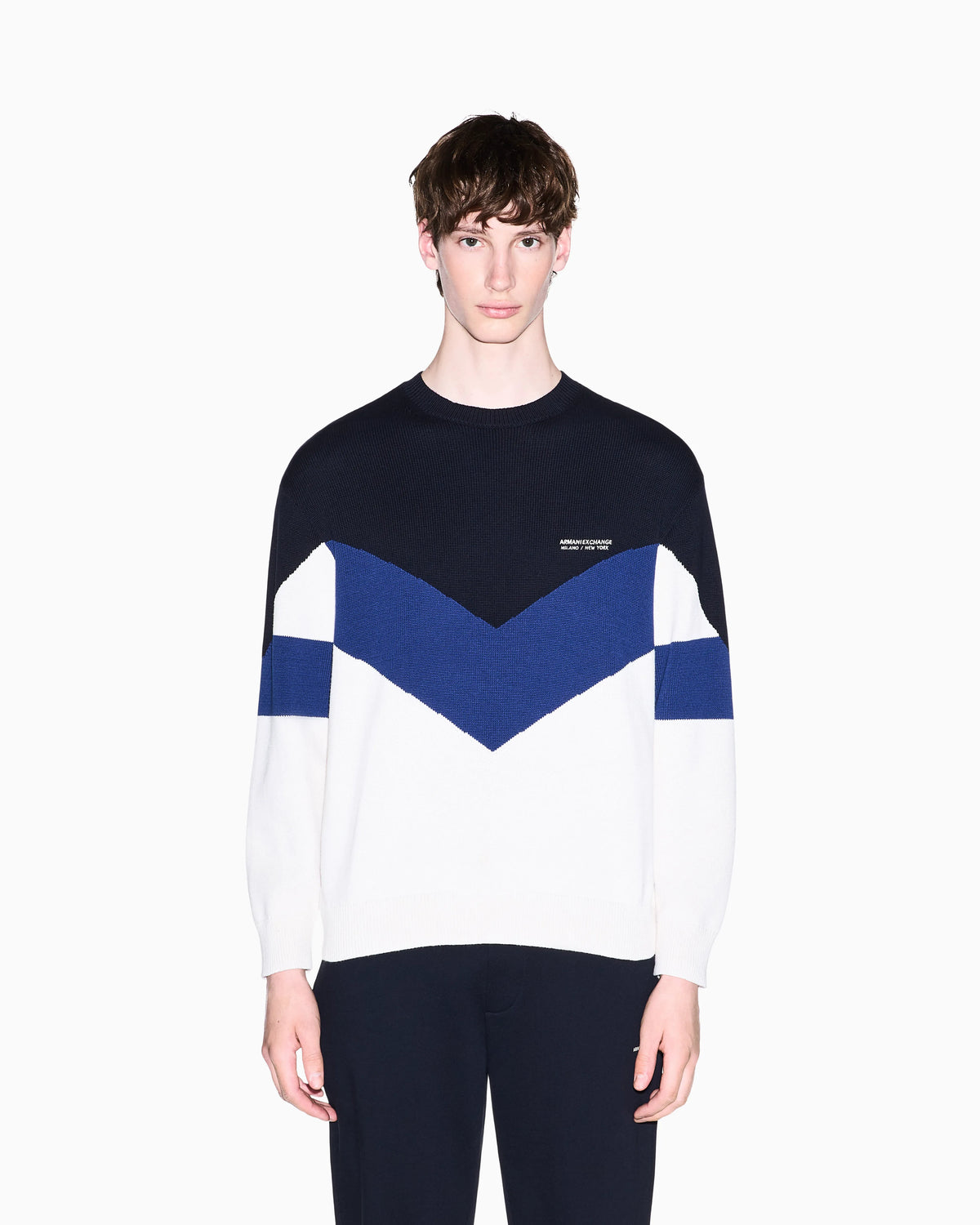regular fit pullover in cotton
