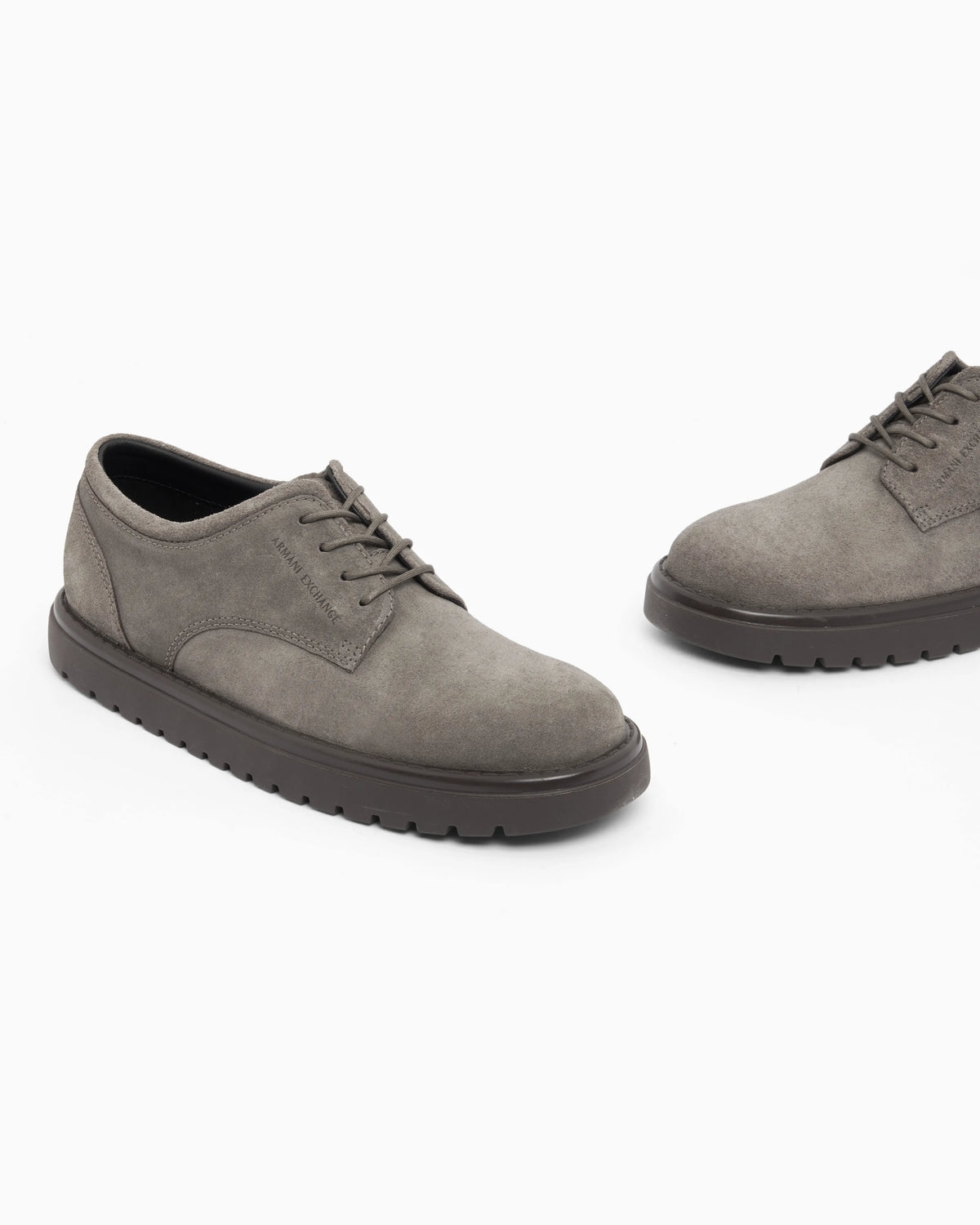 Laced shoes regular fit suede with rubber sole