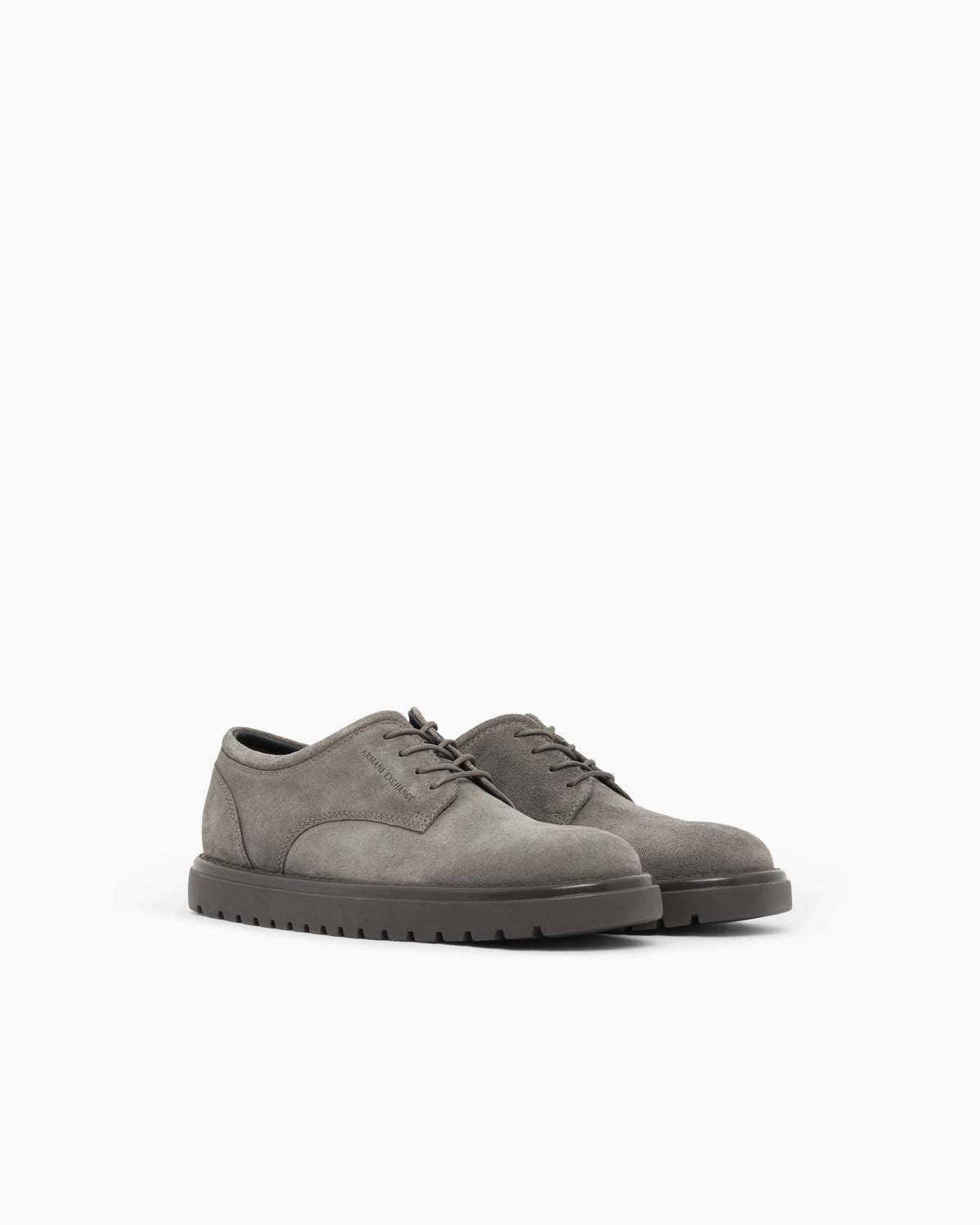 Laced shoes regular fit suede with rubber sole