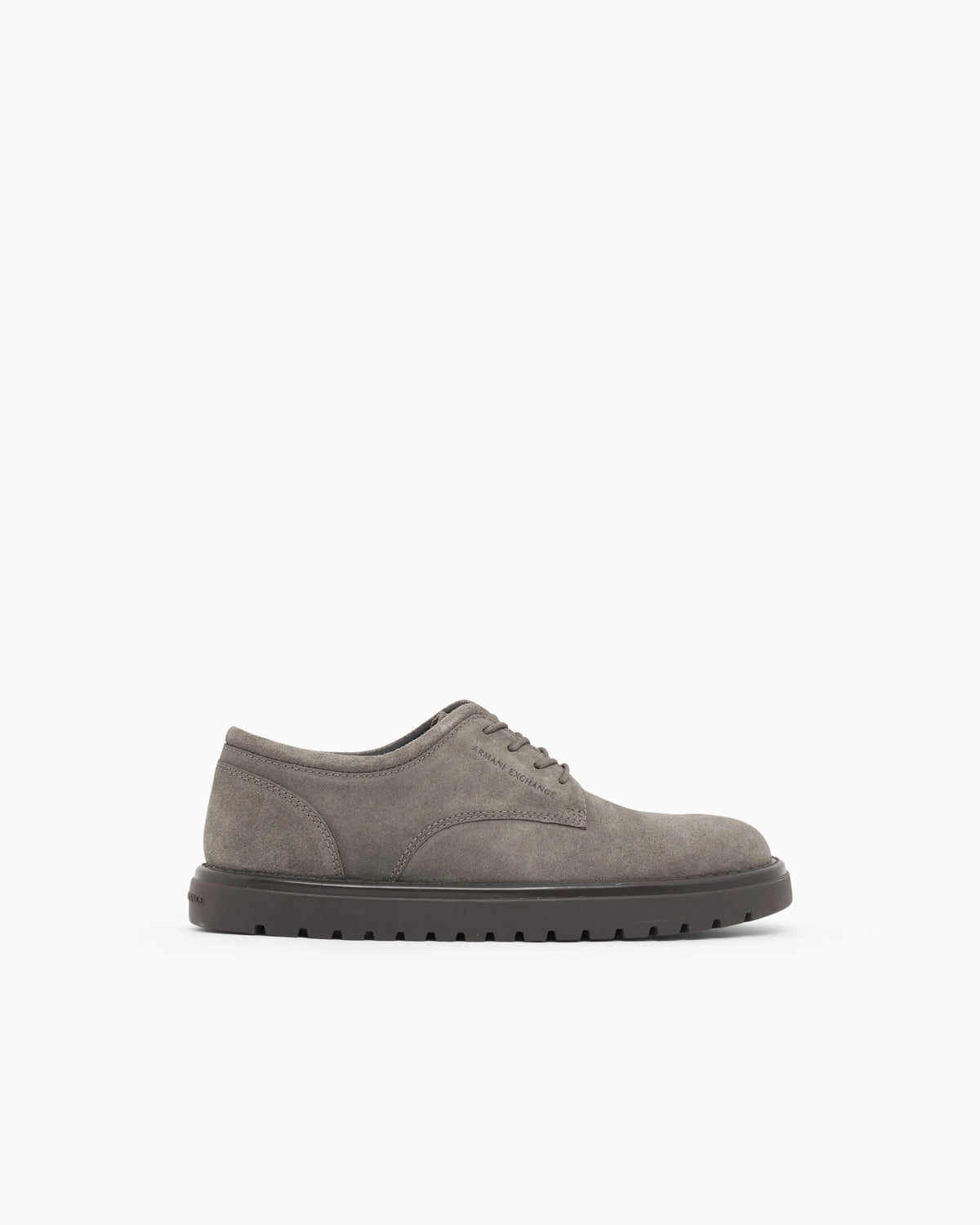 Laced shoes regular fit suede with rubber sole