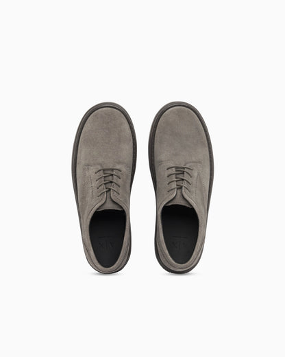Laced shoes regular fit suede with rubber sole