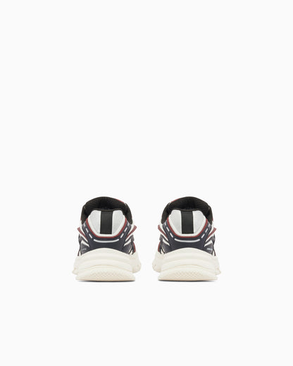 Sneakers in mesh and suede