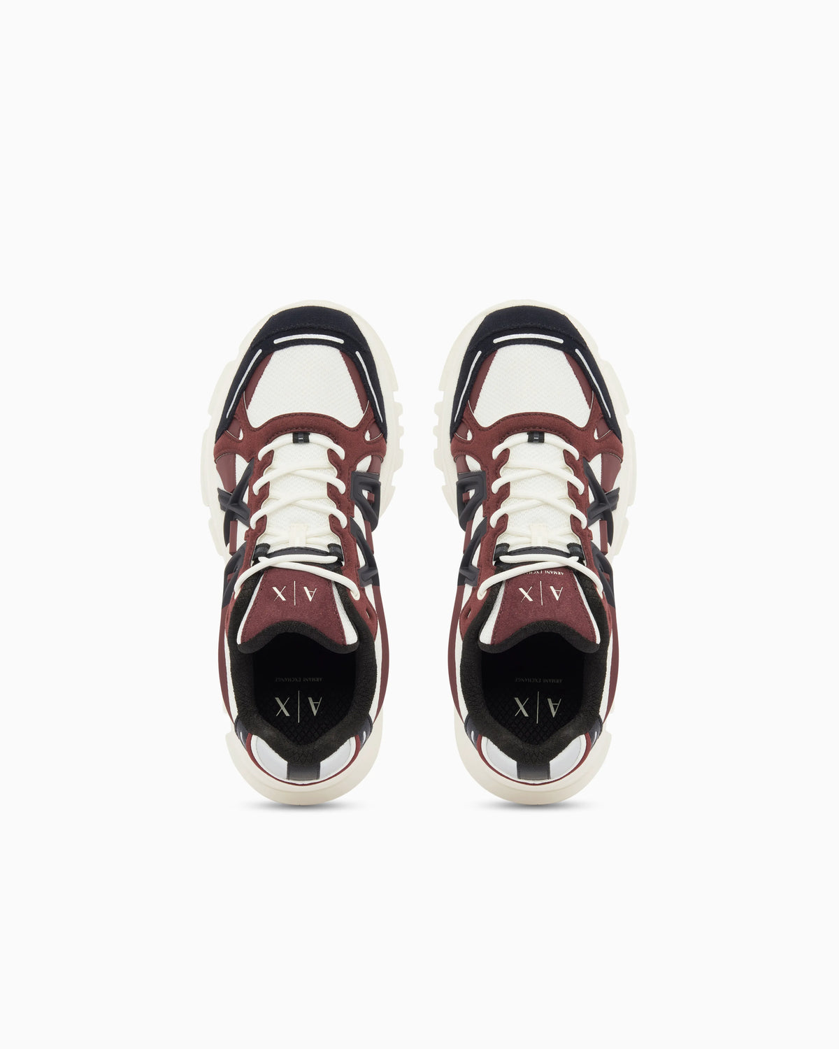 Sneakers in mesh and suede