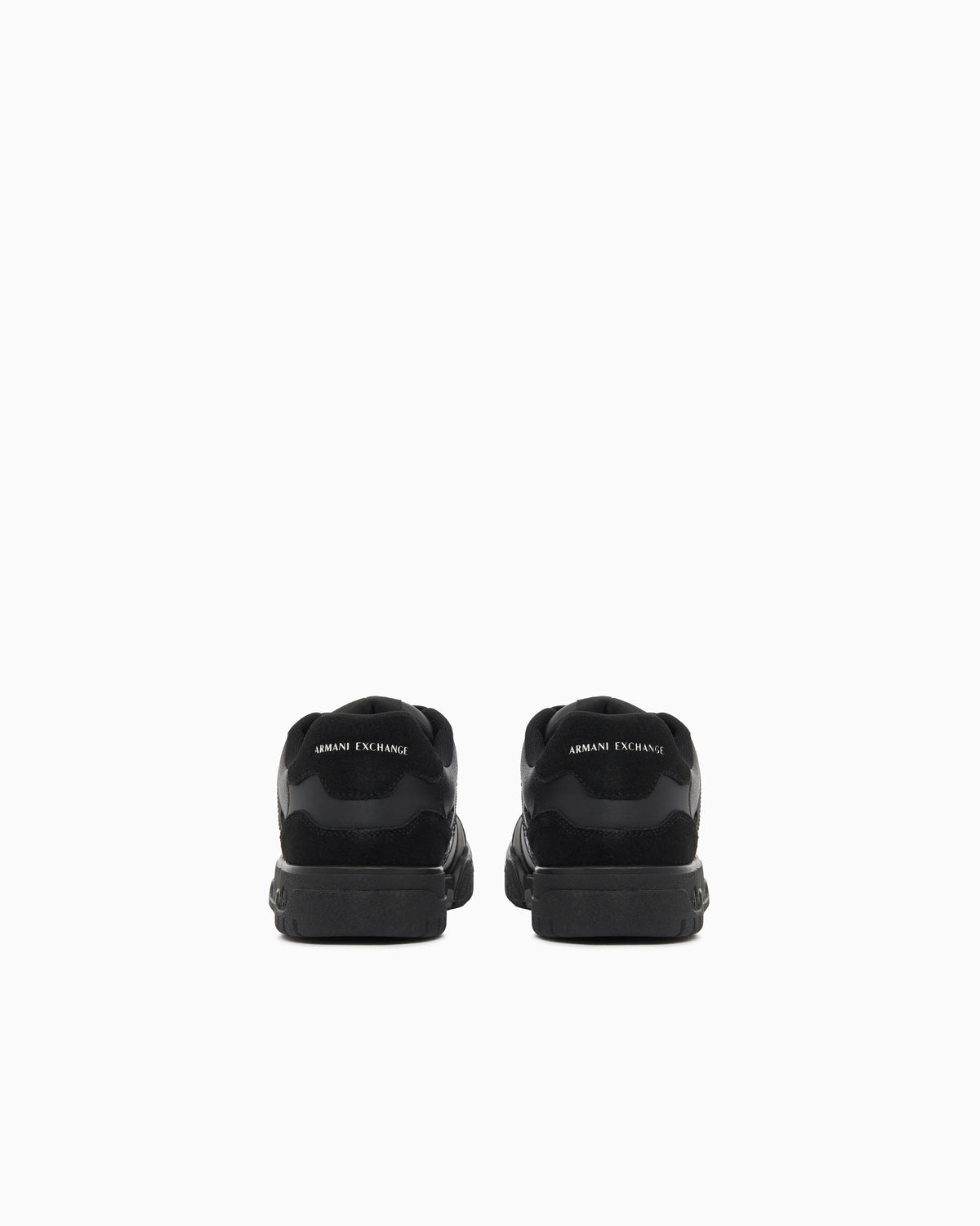 Sneakers in split leather and suede