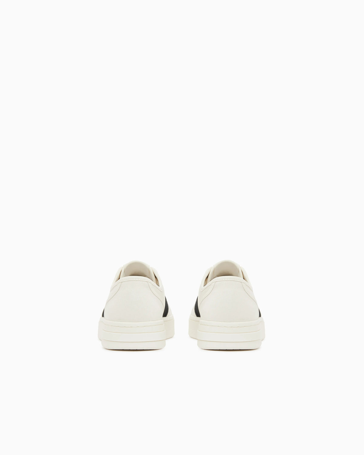 Sneakers in cotton twill with webbing