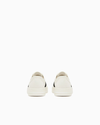 Sneakers in cotton twill with webbing