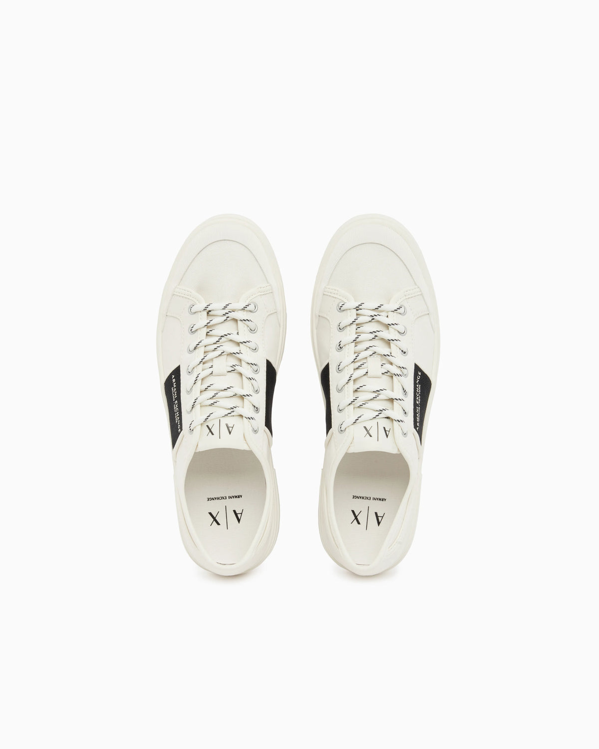 Sneakers in cotton twill with webbing