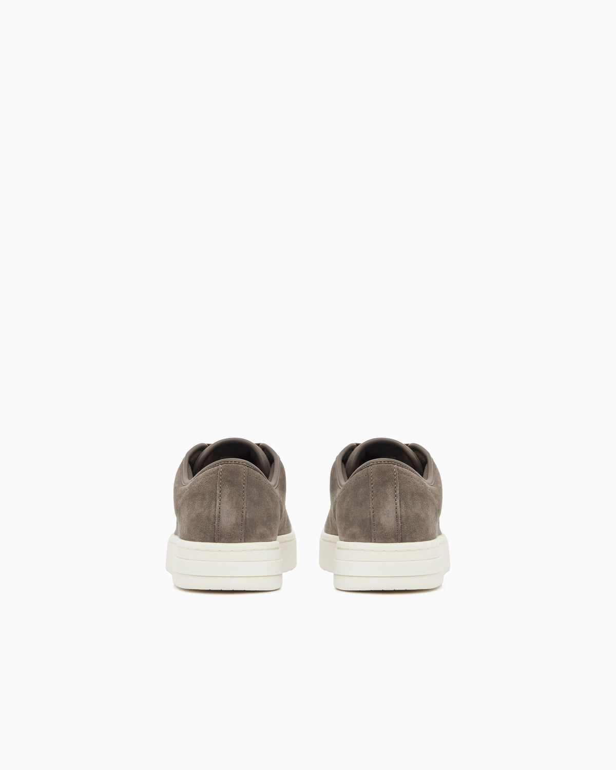 Sneakers in suede and split leather with a rubber sole
