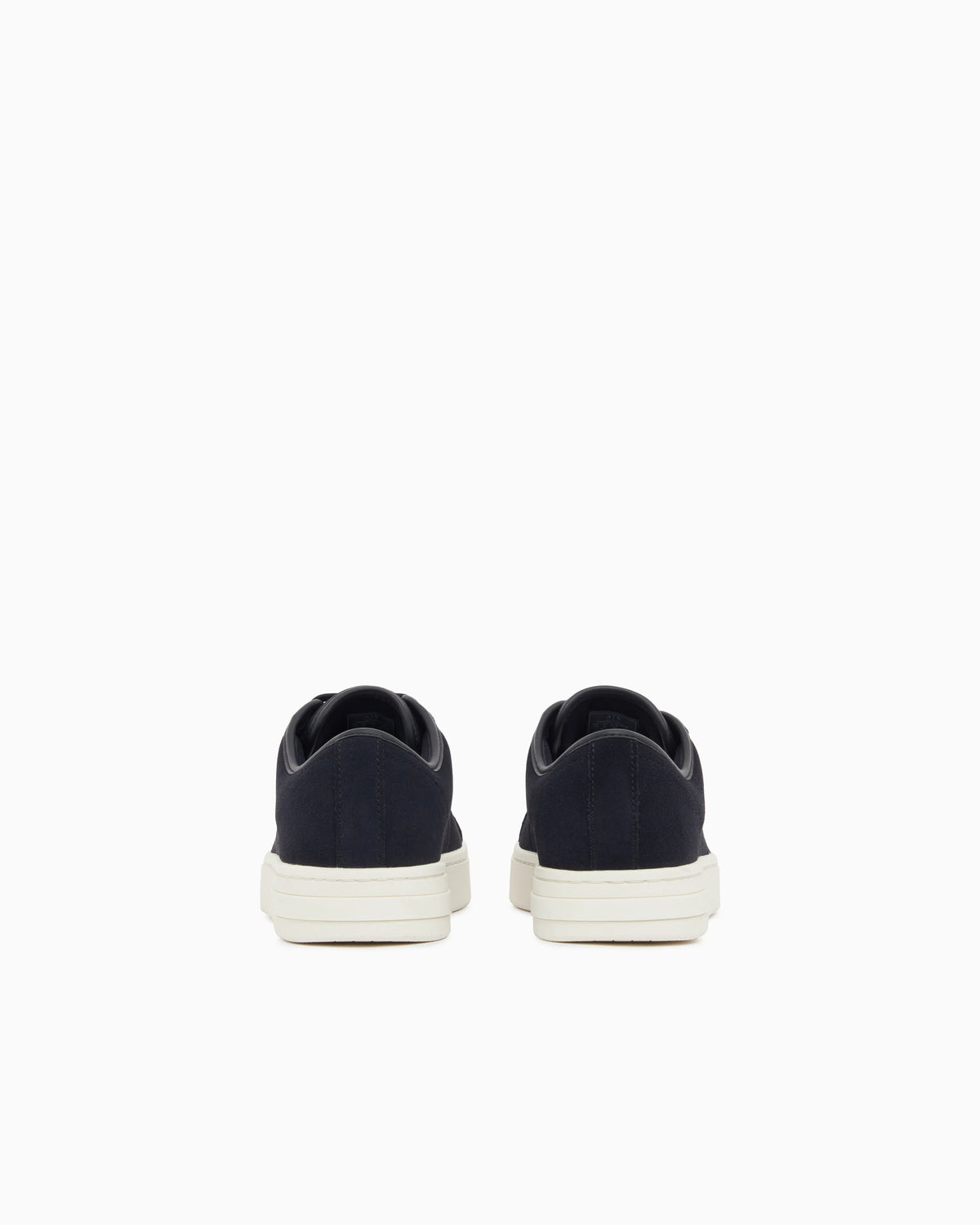 Sneakers in suede and split leather with a rubber sole