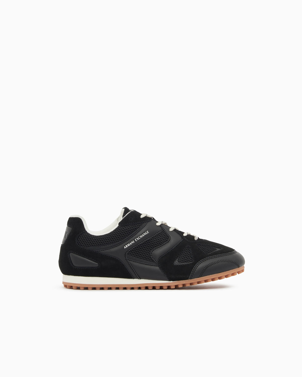Low top Sneakers in mesh and suede with rubber sole