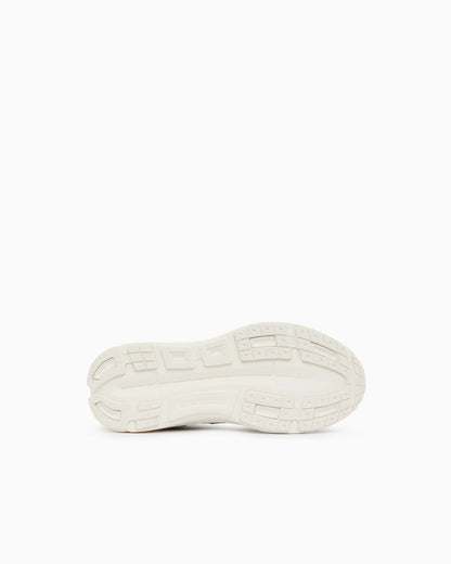 Sneakers in suede and mesh with rubber sole