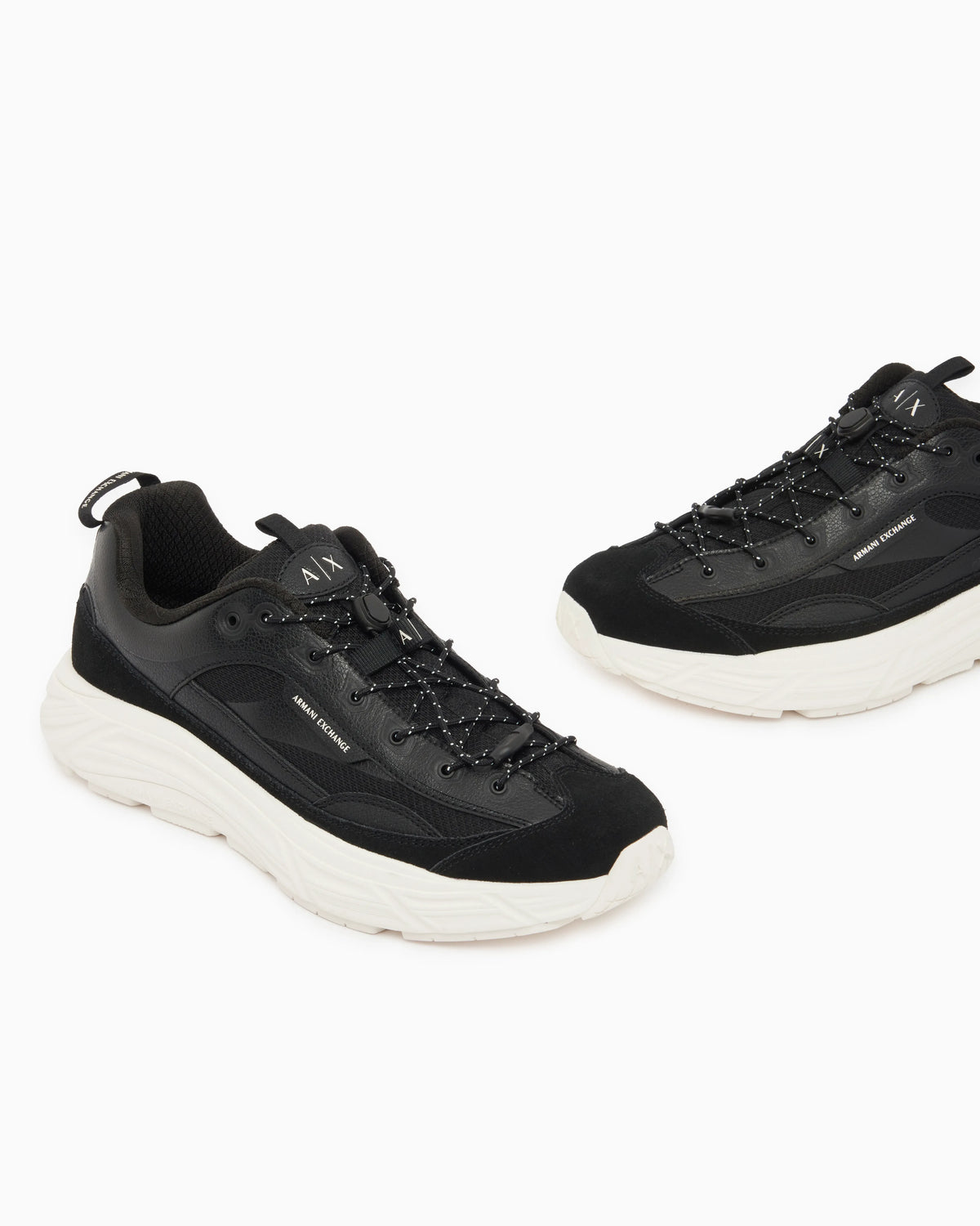 Sneakers in suede and mesh with rubber sole