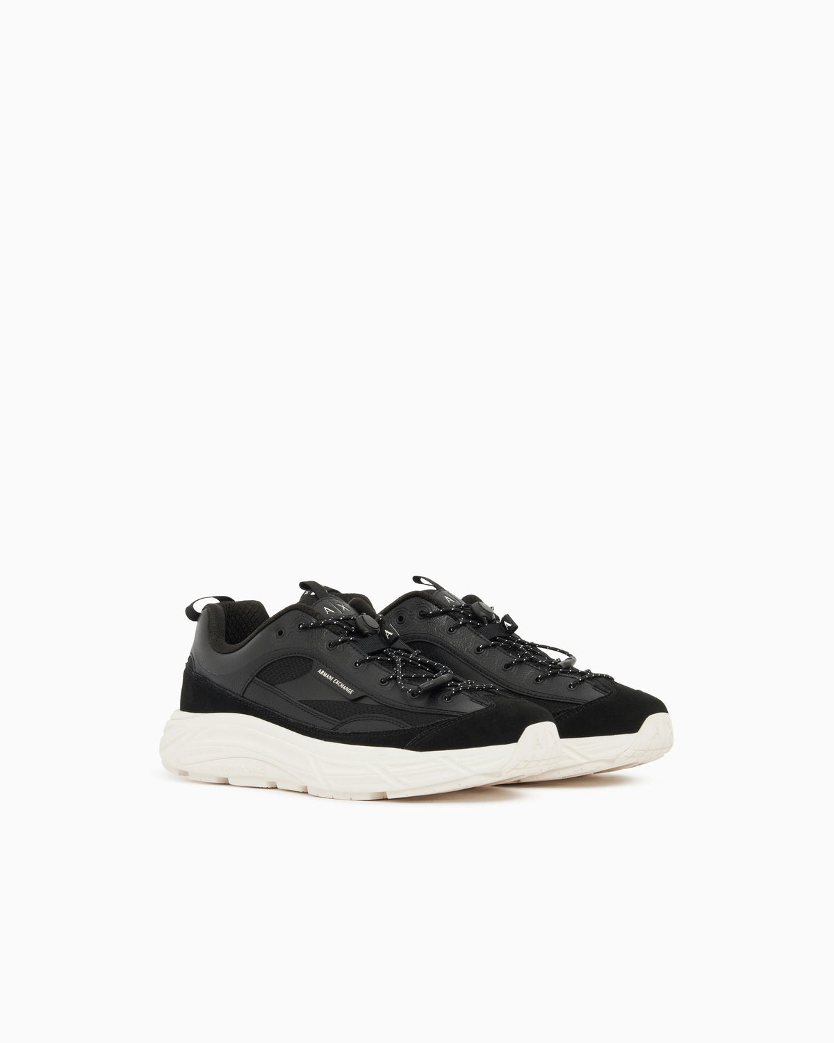 Sneakers in suede and mesh with rubber sole