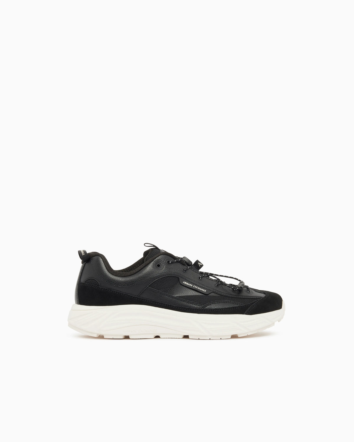 Sneakers in suede and mesh with rubber sole