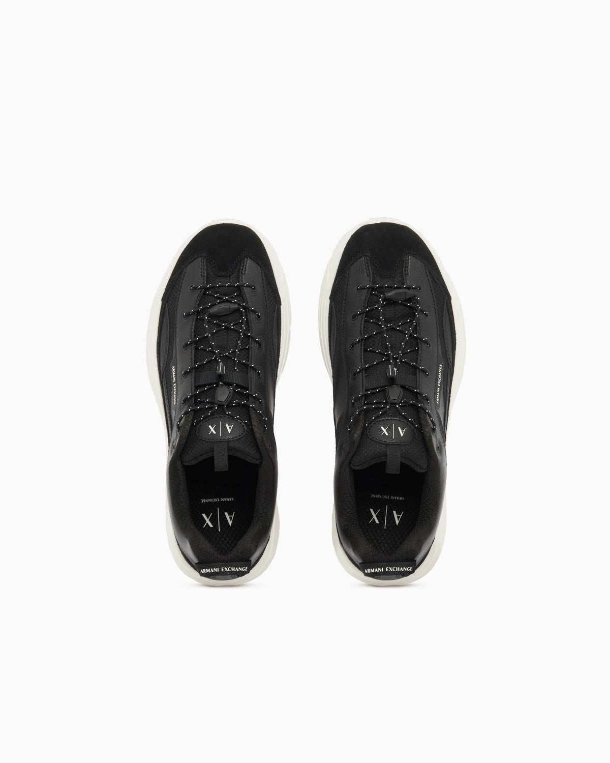 Sneakers in suede and mesh with rubber sole