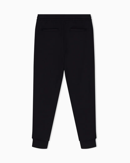 regular fit trousers jersey with bonded stretch cotton