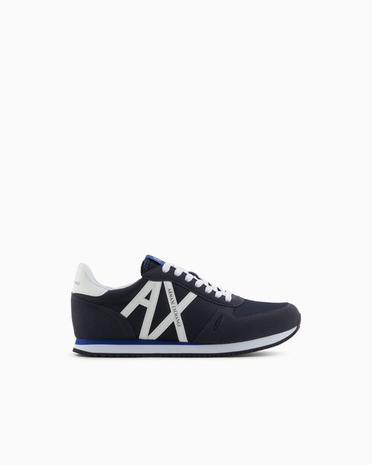 Sneakers in eco-suede, mesh and nylon
