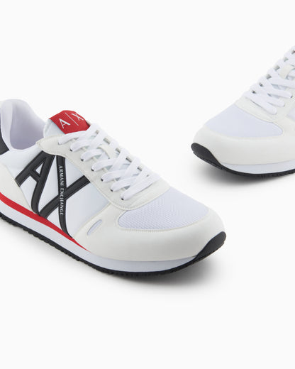 Sneakers in eco-suede, mesh and nylon