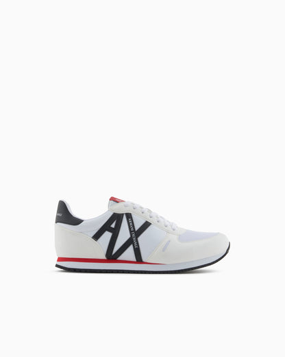 Sneakers in eco-suede, mesh and nylon