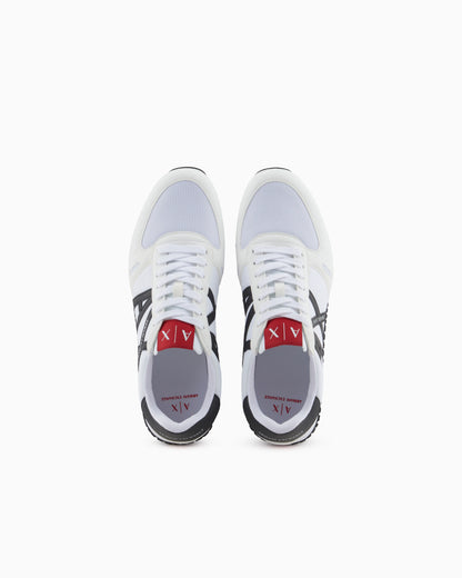 Sneakers in eco-suede, mesh and nylon