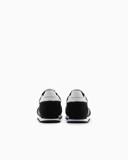 Sneakers in eco-suede, mesh and nylon