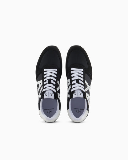 Sneakers in eco-suede, mesh and nylon