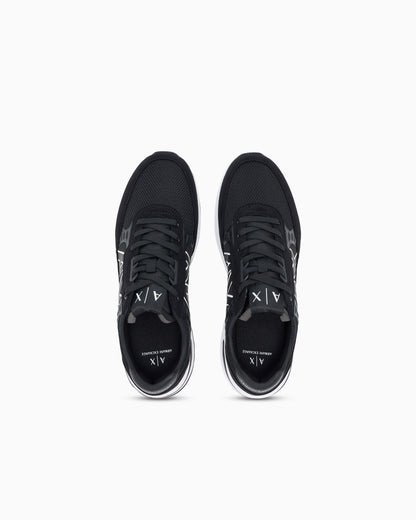 Sneakers in ripstop with micro suede