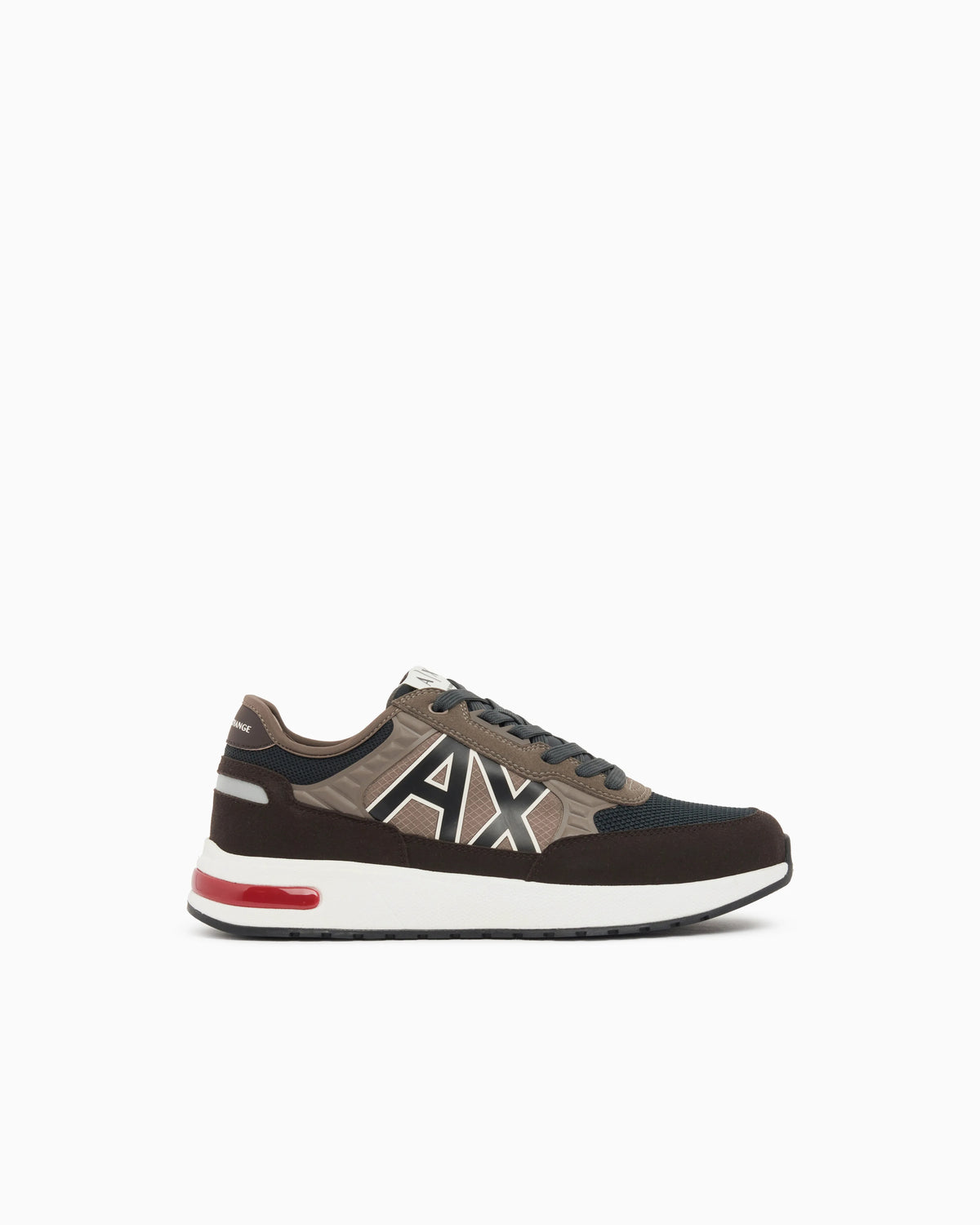 Sneakers in ripstop with micro suede