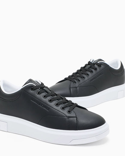 Sneakers in split leather
