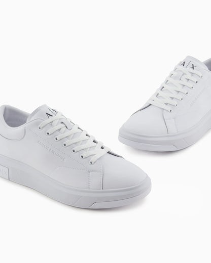 Sneakers in split leather