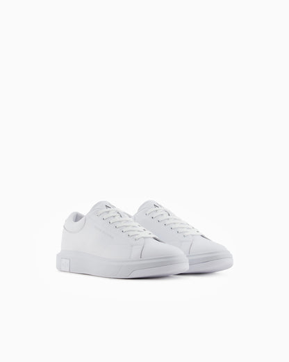 Sneakers in split leather