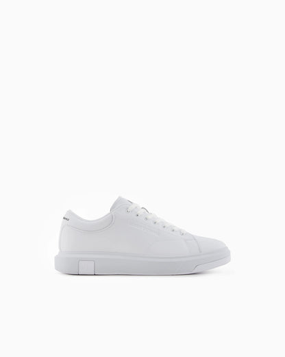 Sneakers in split leather