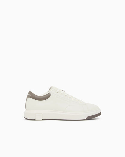 Sneakers in split leather