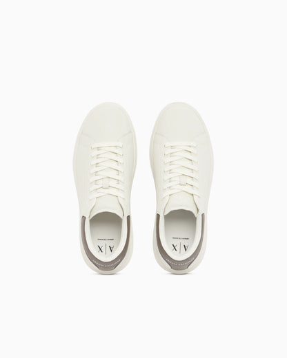 Sneakers in split leather