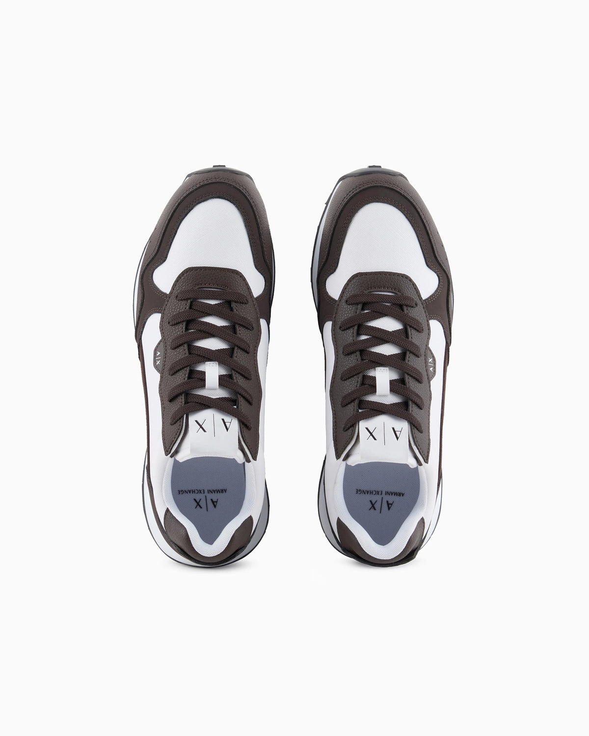 Sneakers with tone-on-tone inserts