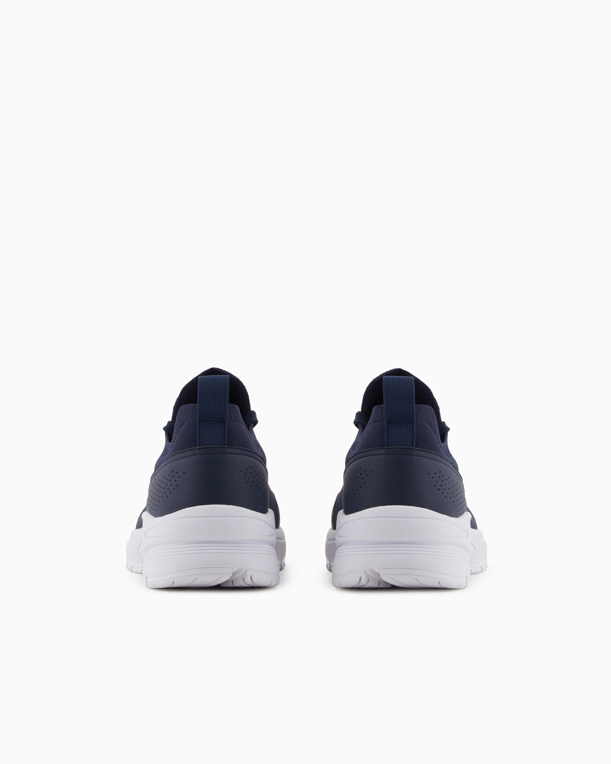 Fabric and mesh sneakers with logo