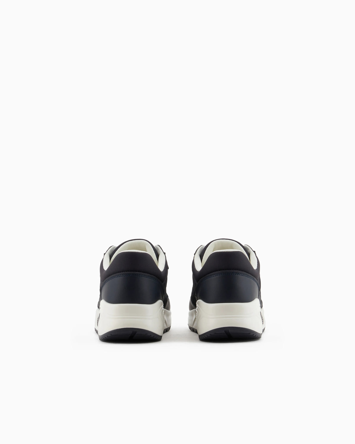 Sneakers with side logo and contrasting inserts